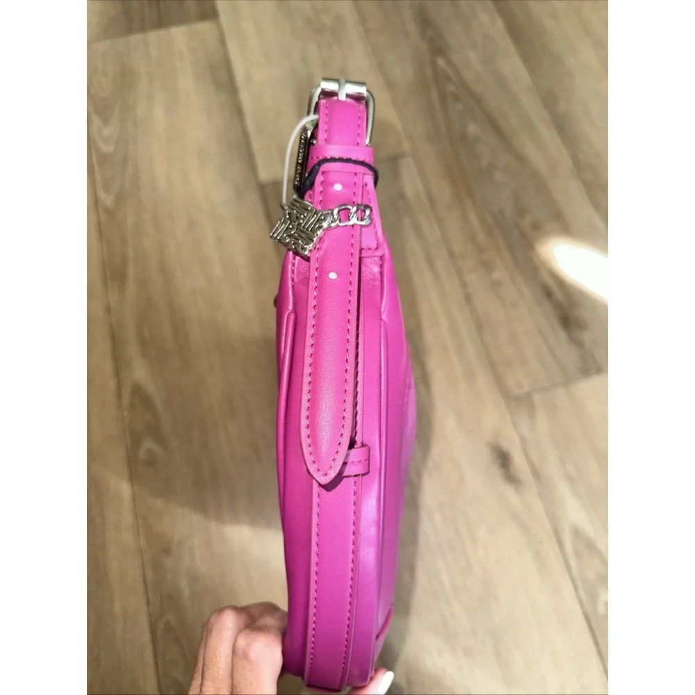 Steve Madden Dark Fuschia‎ BJammy Shouler Bag Silver Hardware NEW